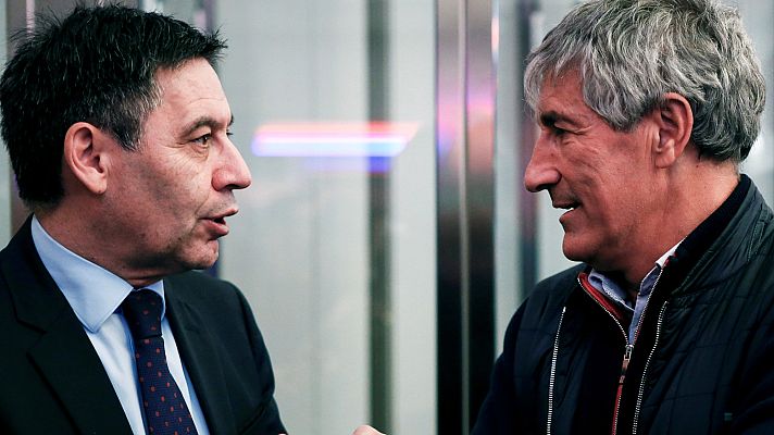 Telediario 1 - Más líos en el Barça de Bartomeu: falta finiquitar el contrato de Setién