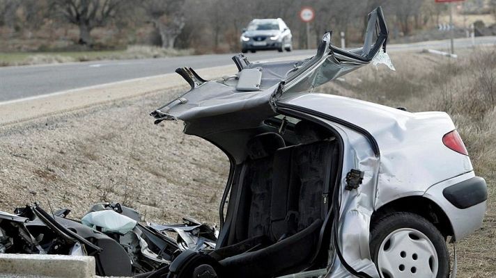 Telediario 1 - Pesadilla en la N-122, una de las carreteras más peligrosas