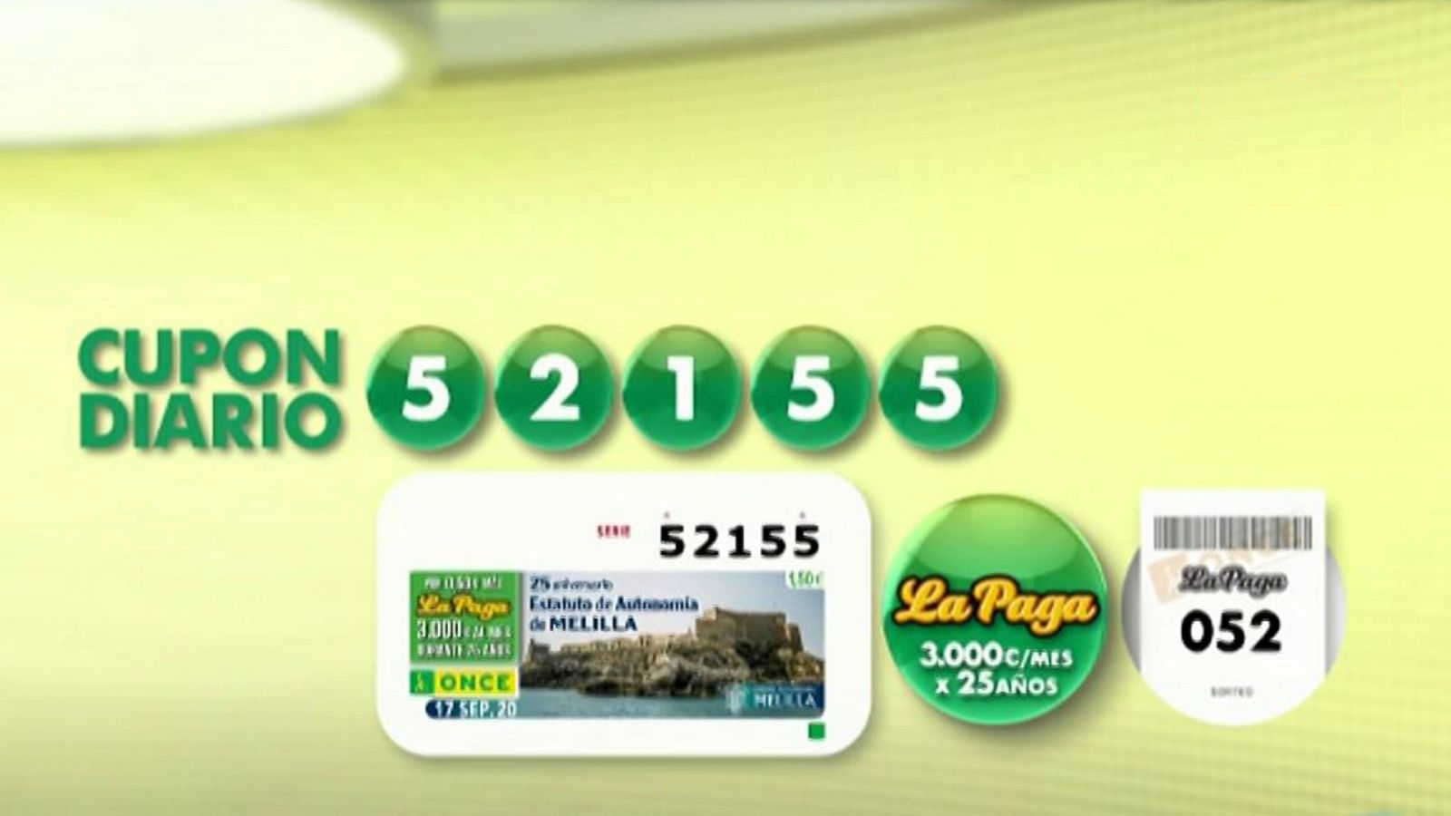 Sorteo ONCE - 17/09/20 - ver ahora