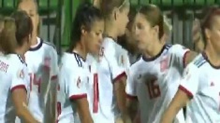 Fútbol - Lucía García adelanta a España (0-1)