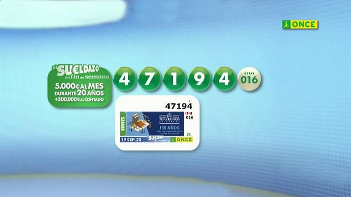 Sorteos ONCE - Sorteo ONCE - 19/09/20