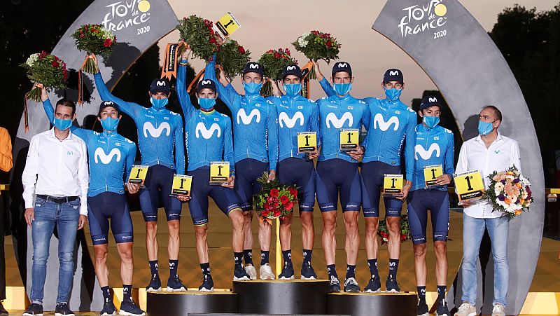Tour 2020 | Movistar se lleva la clasificación por equipos del Tour