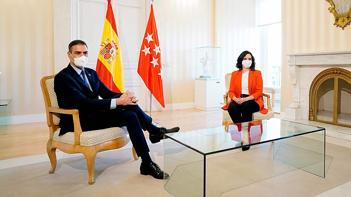 Telediario 1 - Sánchez y Ayuso pactan colaborar en una lucha "epidemiológica, no ideológica"
