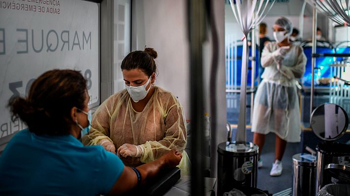 Telediario 1 - Mascarillas en zonas concurridas de Portugal