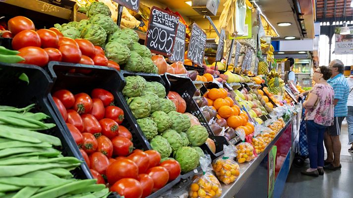 Telediario 1 - Crecen un 6 % las ventas en los supermercados