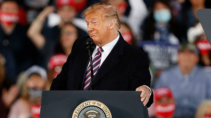 Telediario 1 - Trump asegura que "si no fuera por él habría millones de muertos de COVID-19 en EE.UU."