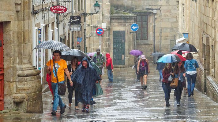 El tiempo - Este miércoles, lluvias fuertes en el sur de Galicia y Picos de Europa