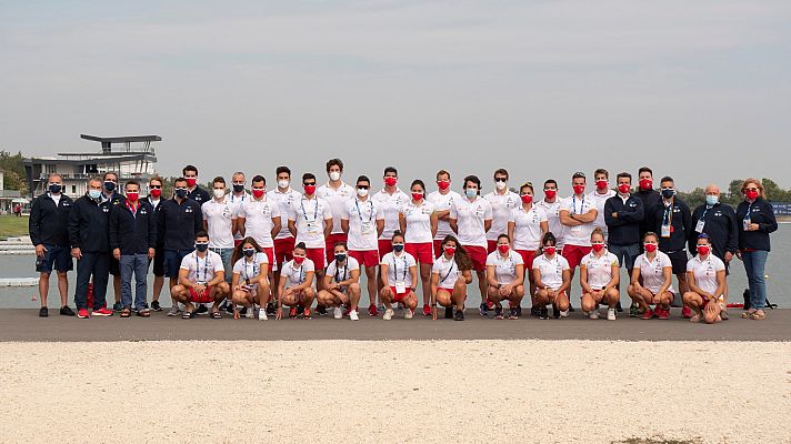  - La selección española ya prepara en Hungría la Copa del Mundo de Piragüismo