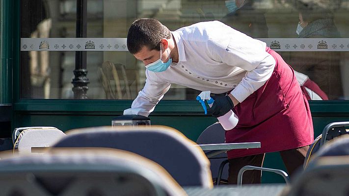 Telediario 1 - Las negociaciones de los ERTE encallan a cinco días del fin de las medidas