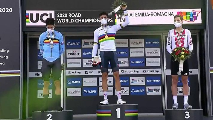Mundiales de Ciclismo - Mundiales de ciclismo 2020 | Ganna, Van Aert y Kung, podio de la contrarreloj masculina