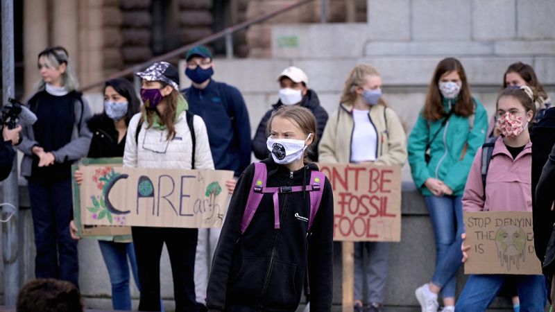Juventud por el Clima vuelve a la calle, con Greta Thunberg a la cabeza