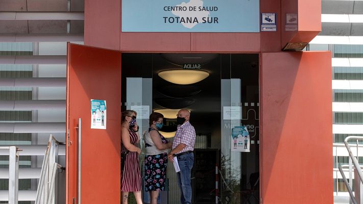 Telediario 1 - Preocupación por las altas tasas de contagio en Lorca, Jumilla y Totana