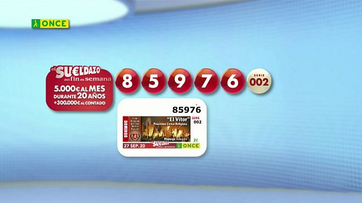 Sorteos ONCE - Sorteo ONCE - 27/09/20