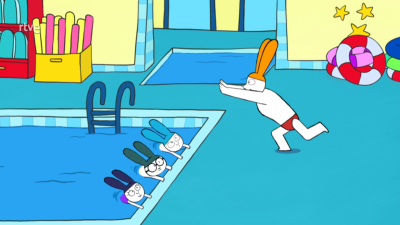 ¡Menuda clase de natación!