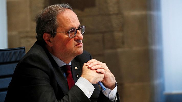 Telediario 1 - Quim Torra llama a la "ruptura democrática" y plantea los próximos comicios como un plebiscito