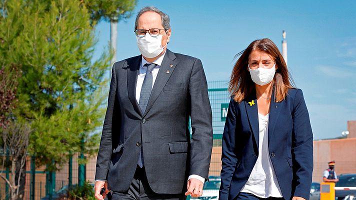 Telediario 1 - Torra pide al Gobierno una ley de amnistía para los presos del 'procés' el día después de su inhabilitación