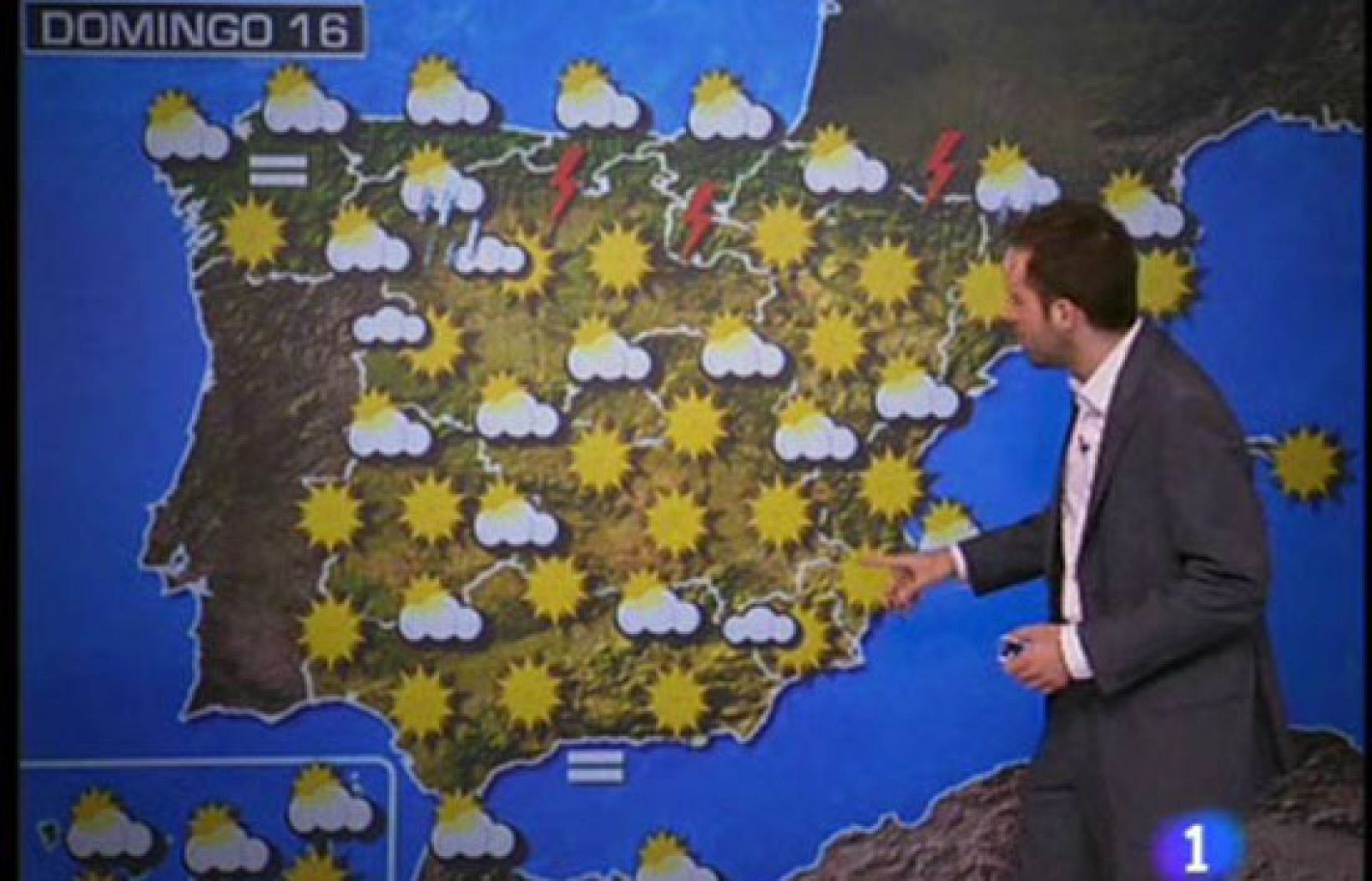 El tiempo: sol y nubes en la península