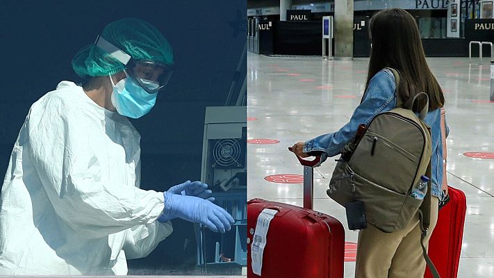 Telediario 1 - Sanidad y turismo: dos caras del mercado laboral en tiempos de coronavirus