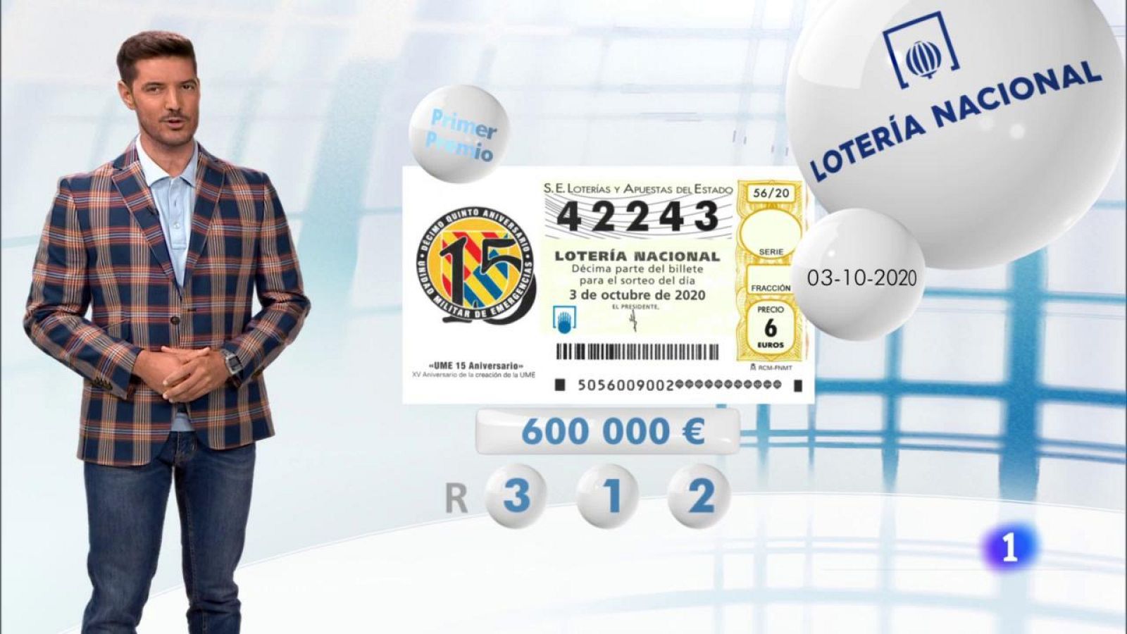 Lotería Nacional - 03/10/20 - ver ahora