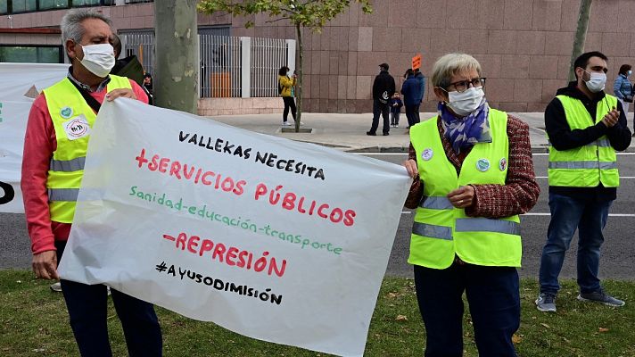 Telediario 1 - Nuevas protestas en defensa de la Sanidad Pública en el barrio madrileño de Vallecas