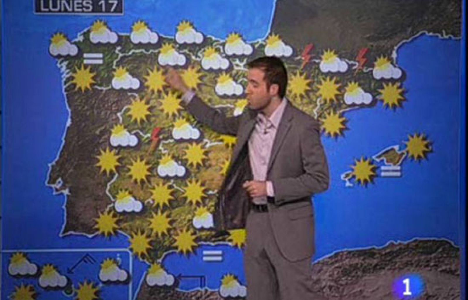 Sol y algunos chubascos para la jornada del lunes