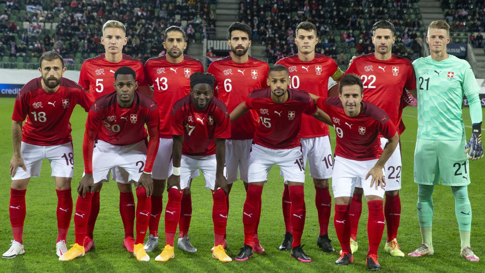 Así podría ser el once titular de Suiza para enfrentarse a España