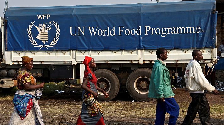 Telediario 1 - "El coronavirus ha provocado una pandemia de hambre"