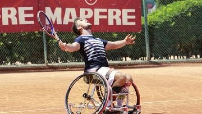 Telediario 1 - Martín de la Puente busca revalidar el título de campeón de España de tenis en silla de ruedas