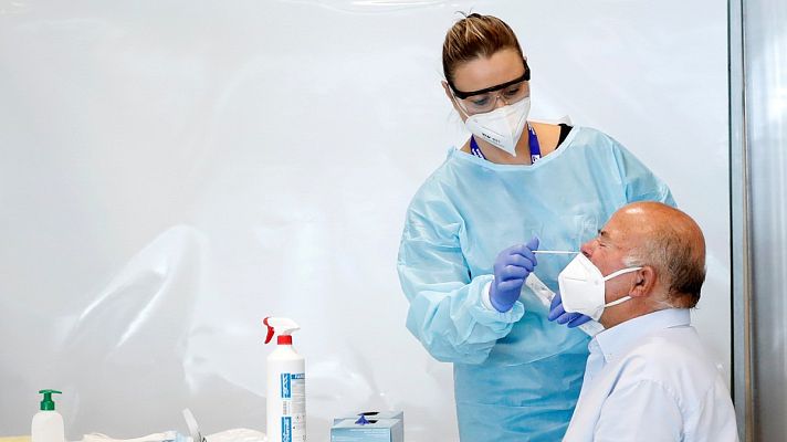 Telediario 1 - La teoría de la trasmisión por el aire del coronavirus gana peso entre los científicos