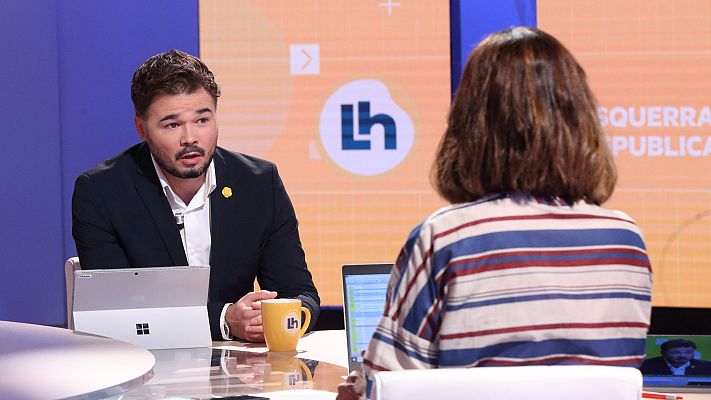 La hora de La 1 - Rufián, sobre los PGE: "No vamos a participar en la operación salvar al soldado Cs"