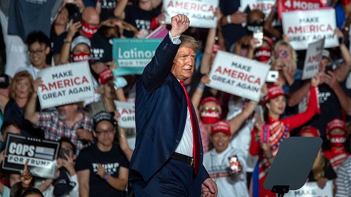 Telediario 1 - Trump retoma la campaña y asegura ser inmune a la COVID-19