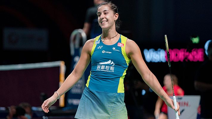 Telediario 1 - Carolina Marín vuelve a las pistas arrasando a Perminova