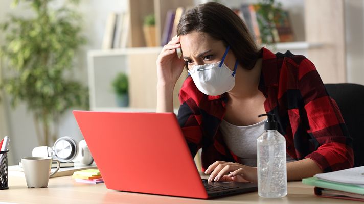 Telediario 1 - Dificultades en los institutos con el modelo semipresencial