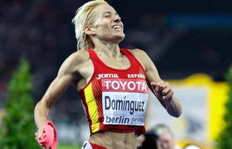 Marta Dominguez Oro en los 3000 metros obstáculos