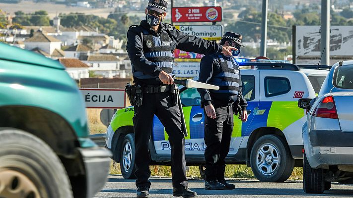 Telediario 1 - Confinamiento perimetral, una fórmula extendida en España