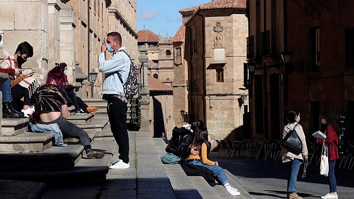 Telediario 1 - Coronavirus: Salamanca, tercera capital confinada en Castilla y León