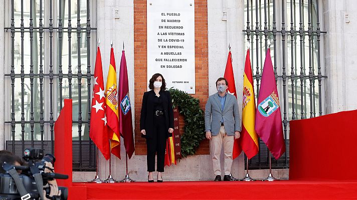 Telediario 1 - Ayuso reclama al Gobierno pactar medidas