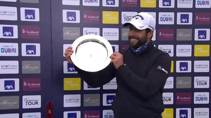 Telediario 1 - Adrián Otaegui vence en el Campeonato de Escocia de golf