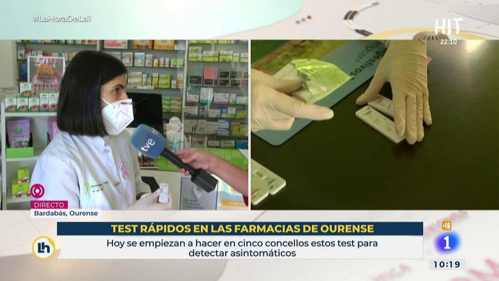 Los test rápidos que se hacen las farmacias de Ourense