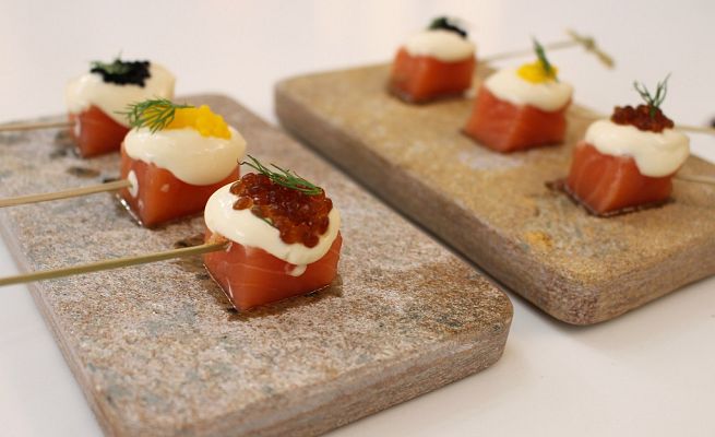 RTVE Cocina - Banderillas de salmón ahumado