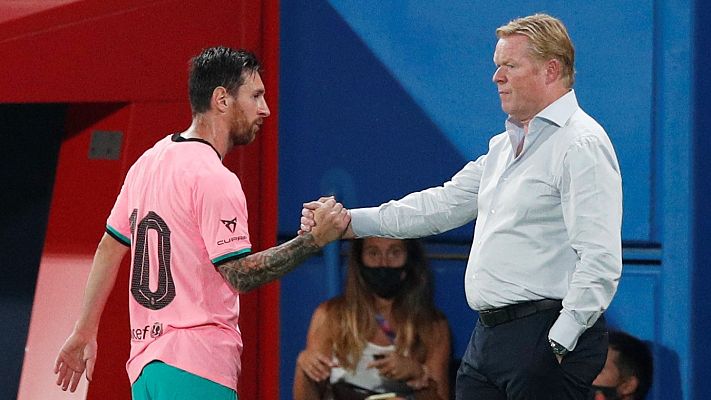 Telediario 1 - Ronald Koeman: "El rendimiento de Messi puede ser mejor"