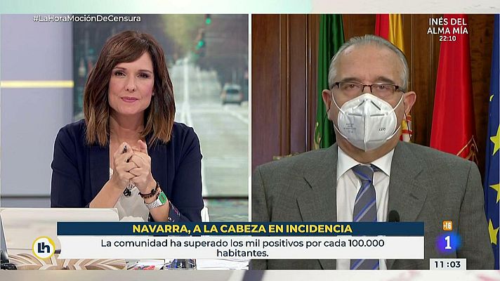 La hora de La 1 - Navarra supera los mil positivos por cada 100.000 habitantes