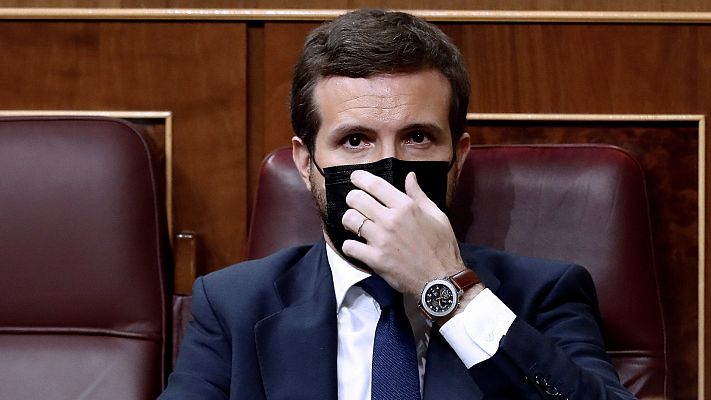 Telediario 1 - El PP califica de "inútil" la moción de censura de Vox pero no revela si votará 'no' o se abstendrá
