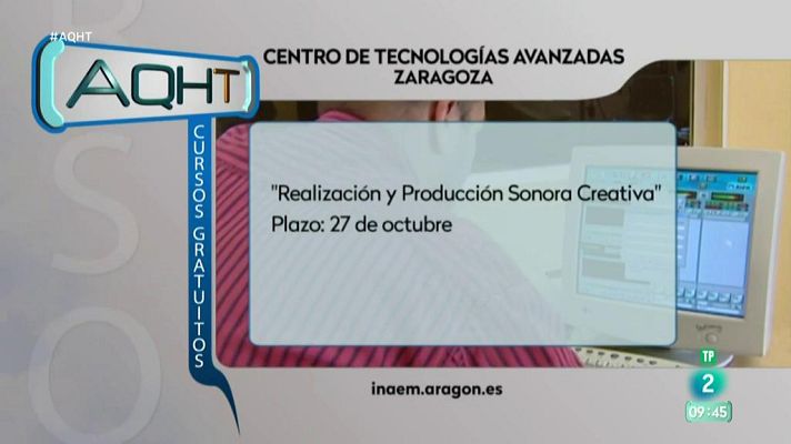 Aquí hay trabajo - Formación gratis en Imagen y Sonido, Turismo y Hostelería