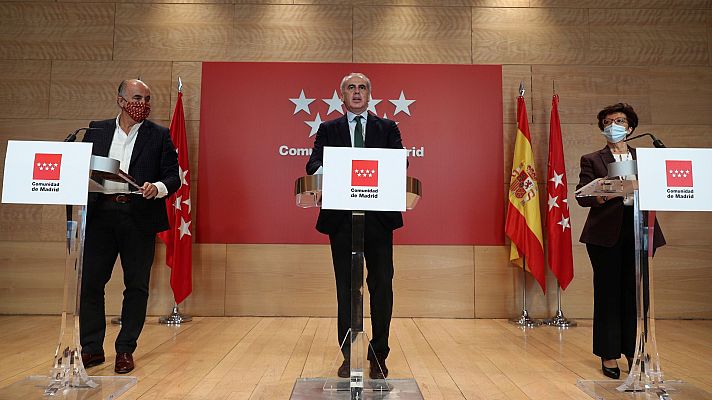 Especiales informativos - La Comunidad de Madrid asegura que sus medidas restrictivas por zonas básicas de salud han sido "tremendamente efectivas"