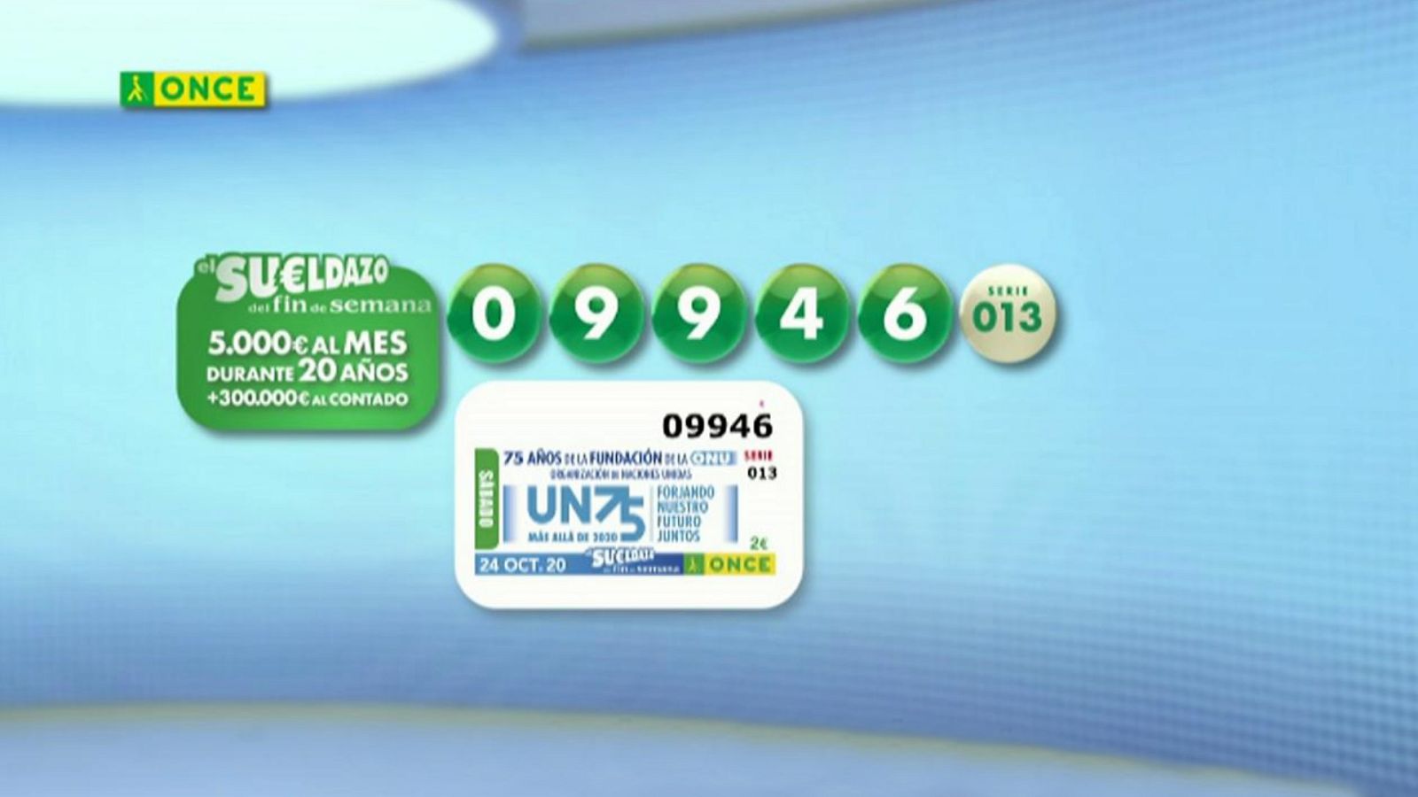 Sorteo ONCE - 24/10/20 - ver ahora