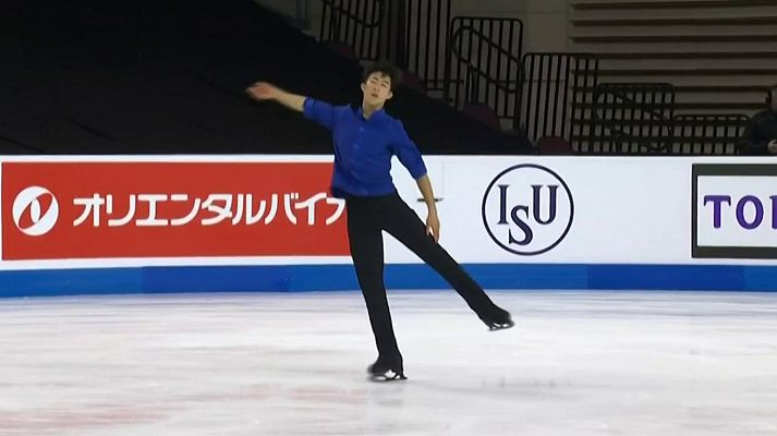Patinaje sobre hielo - Grand Prix Skate America. Programa libre masculino