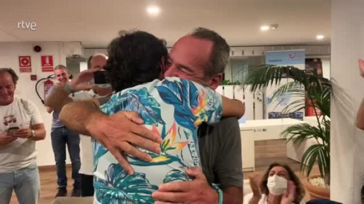 Otros deportes - El emocionante momento en el que dos enfermos de ELA ven su gesta en TVE