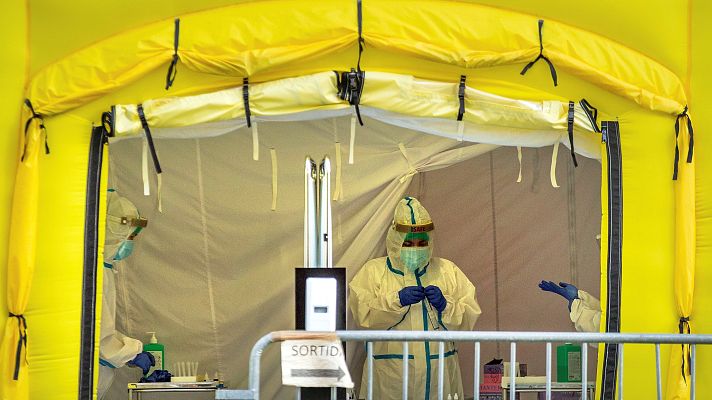 Telediario 1 - Identifican una mutación del coronavirus que se expandió por Europa desde España