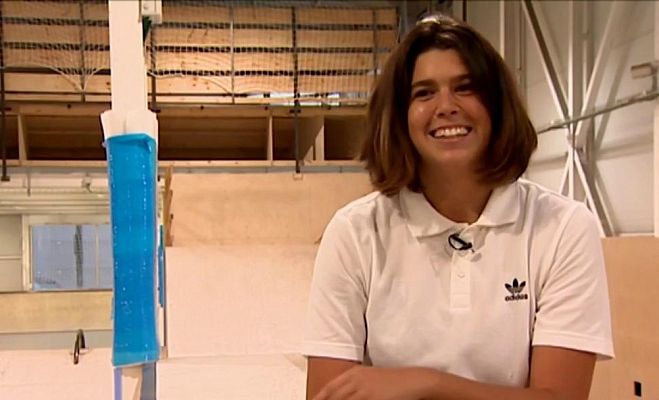 Telediario 1 - El equipo olímpico español de skate se concentra en Santander